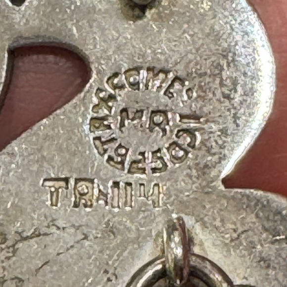 Melicio Rodriguez Taxco Midcentury Sterling Silver Bracelet Abalone Inlay - Picture 6 of 6